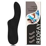 REOFAY Morton’s Extension Orthotic, Carbon Fiber Insole Rigid Plate Recovery Shoe Insert for Men Women Morton's Toe, Broken Big Toe, Turf Toe, Hallux Limitus, Hallux Rigidus, Arthritis, 1 PC - 245 mm