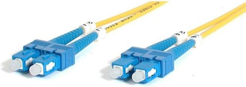 StarTech.com 2m Fiber Optic Cable - Single-Mode Duplex 9/125 - LSZH - SC/SC - OS1 - SC to SC Fiber Patch Cable (SMFIBSCSC2)