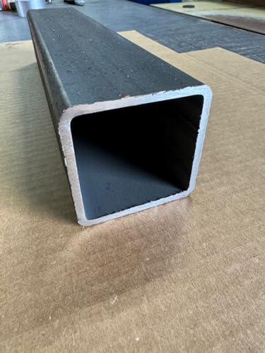 Generic 3/16"" x 2.5"" x 2.5"" x 48"" Mild Steel Square Tube A500/A513 Hot Rolled, Gray, 3/16X2.5X2.5X48 -  2TwentyTwo Steel Designs, LLC