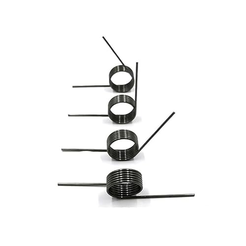 Diametro filo 0,6 mm Angolo 60/90/120/180 Gradi Molla di torsione Molla di torsione a forma di V (10 pezzi) -1,8 mm (3 giri), 0,6 mm (90 gradi), 7 mm (10 pezzi)