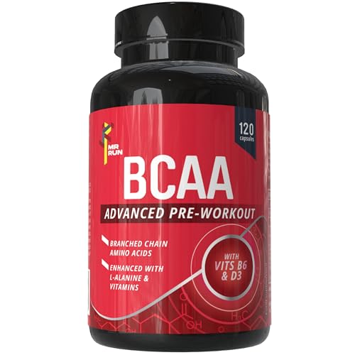 Image of BCAA 3000mg - Pre Workout Tablets for Energy Boost, Muscle Strength | Branched Chain Amino Acids 2:1:1 Leucine Valine Isoleucine | Performance Gym Supplement for Men Women | Vegan Capsules 30 Servings
