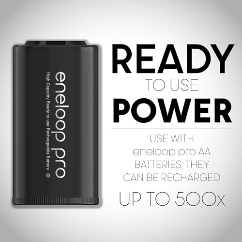 Eneloop Panasonic pro BQ-BS2K8SA C Size Battery Adapters for Use pro Ni-MH Rechargeable AA Battery Cells, 8 Pack by Eneloop - Image 2
