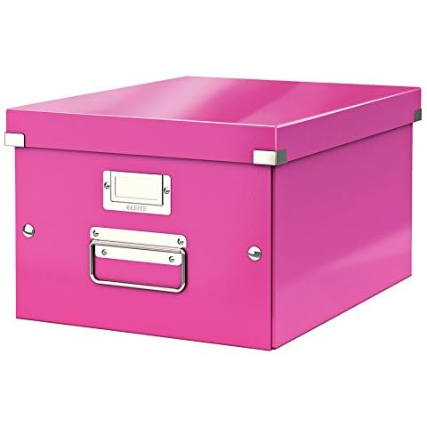 Leitz A4 Pink Storage Box 60440023 Cover