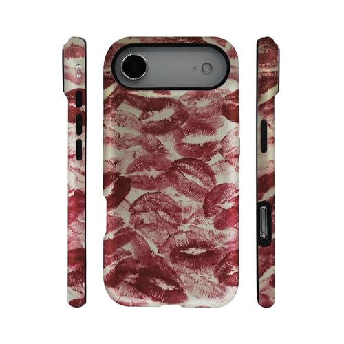 qizjio Lips Phone Case Shockproof Protective Kiss Lipgloss Phone Cover for iPhone 17 Air