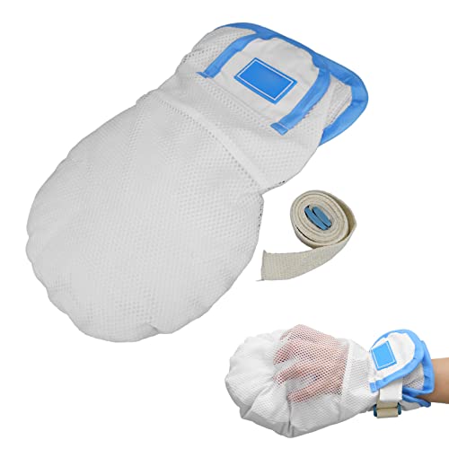 Restraint Glove Double Security Mitts Finger Control Mitt Breathable Comfort Medical Safety Mitts Glove Protection Gloves For Patients Caregivers #TOP5