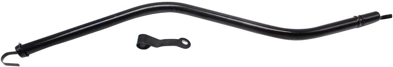1 PC Black Steel Billet Handle Silver GM Chevy TH350 Transmission Dipstick Tube 27" Long Turbo 350 Trans Fits for GM Chevy TH350