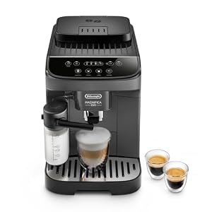 De'Longhi Magnifica Evo ECAM292.52.GB, Volautomatische Espressomachine met LatteCrema Hot Melkreservoir en Geïntegreerde Bonenmaler, met 4 One-Touch Recepten, Soft-Touch Bedieningspaneel, Grijs-Zwart