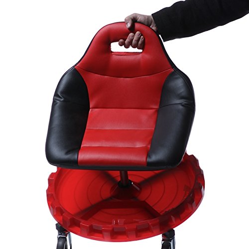 Traxion 2-700 Progear Mobile Rolling Gear Seat W/Equipment Tray And Five All-Terrain 5" Casters #TOP4