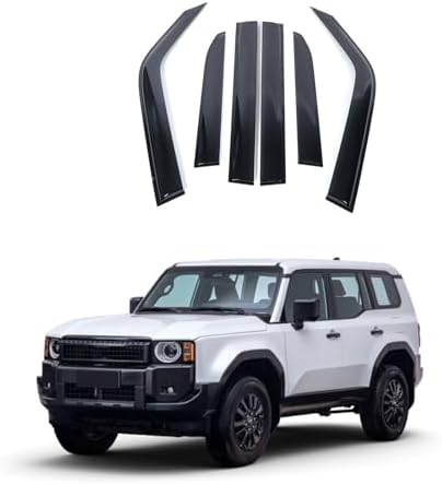 Tape-On Rain Guards For 2024-2025 Toyota Land Cruiser - 6pc Window Deflector Set