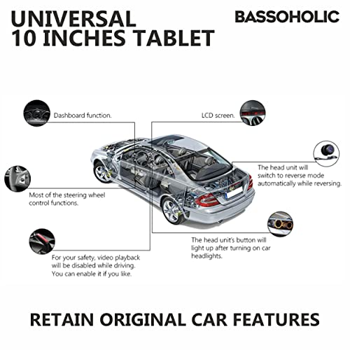 Image of 10 Inch Android 10 Car Stereo | 2GB RAM /32GB ROM | IPS Touch Display with Gorilla Glass | WiFi | GPS | Bluetooth | FM /AM | Steering Control | Reverse Camera | 1 Year Warranty Included