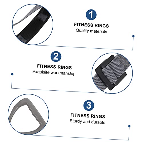 Anillas de gimnasia ajustables para entrenamiento de fuerza en casa miniatura 3