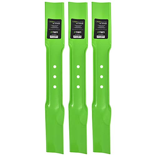 8TEN LawnRAZOR Mower Blade Set for Snapper 41 inch Deck 1-7002 1-9645 1-9710 7019795 7026691 7019795BMA (High-Lift)