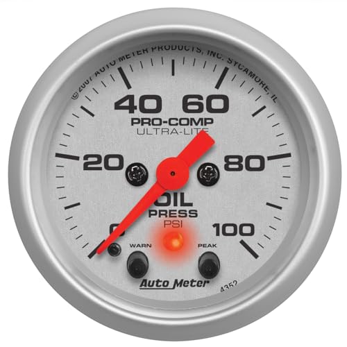 Image of Auto Meter 4352 Ultra-Lite Electric Oil Pressure Gauge,2.3125 in.