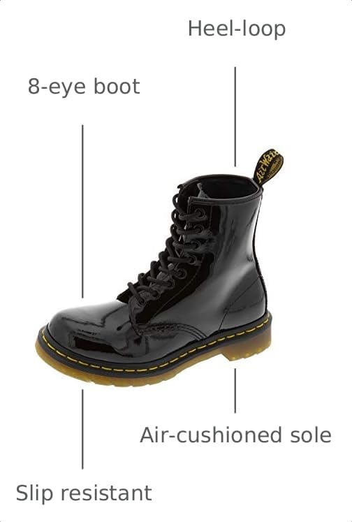 Image of Dr. Martens 1460 Women's Patent Leather Lace Up Boots