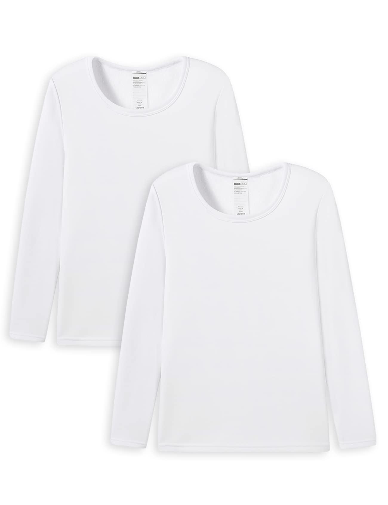 LAPASA Pacco da 2 o 1 Maglia Termica Donna Manica Lunga Fodera in Micro Pile - Pigiama Abbigliamento Intimo Canottiera Calda Elegante Elastica Traspirante Sportiva L15/L39/L42