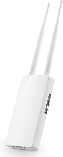 MokerLink AP inalámbrico para exteriores, AC1200 2.4G5 GHz, doble banda 1200 Mbps, punto de acceso WiFi con 2 antenas de 5 dbi, alimentación PoE de