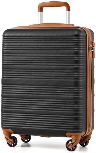 COOLIFE Handgepäck Koffer 55x40x20cm für Easyjet, Trolley Handgepäck | Geeignet für Kurztrips und Geschäftsreisen, Leichter ABS Hartschale mit TSA-Schloss, Teleskopgriff, 4 Leise 3