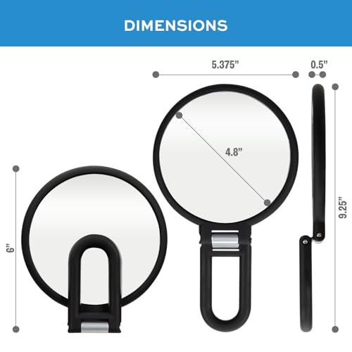 ForPro Professional Collection Espelho de mão de ampliação premium, espelho de mão de ampliação 1X/1