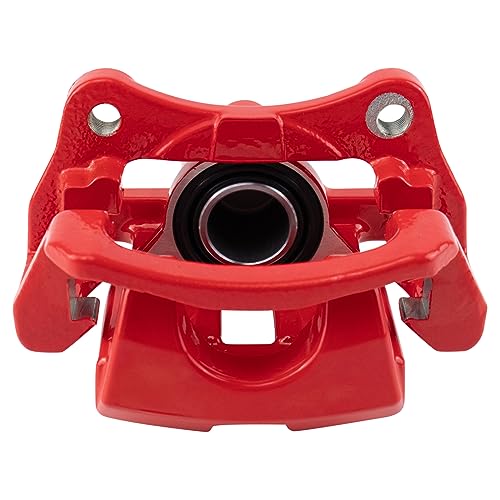 Image of TRQ Performance Rear Driver and Passenger Side Brake Caliper Set Caliper Brackets Hardware Compatible with 10-12 Lexus RX350 13-15 RX350 excluding Japan Built Models 14-19 Toyota Highlander