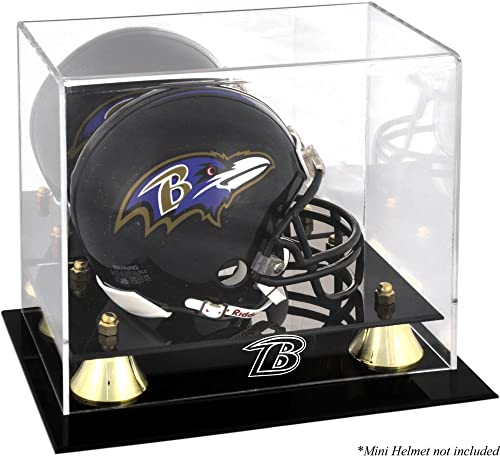 Baltimore Ravens Mini Helmet Display Case - Football Mini Helmet Free Standing Display Cases ''Case Only''