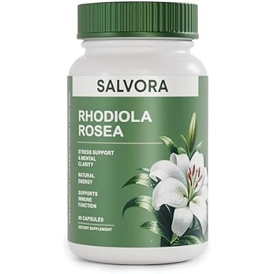 Rhodiola Rosea Supplement Golden Root Adaptogen Capsules - Rhodiola Rosea Extract Powder Alternative with Salidroside for Stress Support - Energy, Focus & Performance