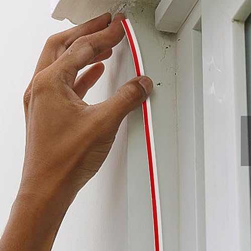 Vkinman Rubber Edge Trim, Clear Edge Protector, Self-Adhesive Rubber Edge Trim, U Channel Rubber Seal Strip for Sheet Metal, Metal Edge Protector Fit for 1/4\", 20Ft (Fit1/16\"- L20Ft)
