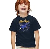 Popfunk Blue Angels Retro Jets Kids, Youth T-Shirt, Navy, Medium
