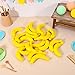 Essivox 20Pcs Mini Artificial Foam Banana Set, 3-6CM Yellow Foam Fruit Props for Home Decor, Party Ornaments, Photography and Crafts