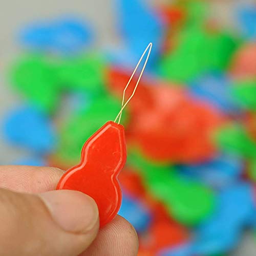 HuiYouHui 50pcs Gourd Shaped Needle Threaders,Multicolor Stitch Insertion Hand Machine Sewing Tool, DIY Needle Threader Tool