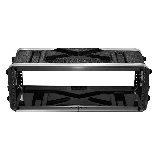 Seismic Audio - Salwr3S - Lightweight 3 Space Compact Abs Rack Case - 3U Pa Dj Amp Effects Shallow Rack Case #TOP6