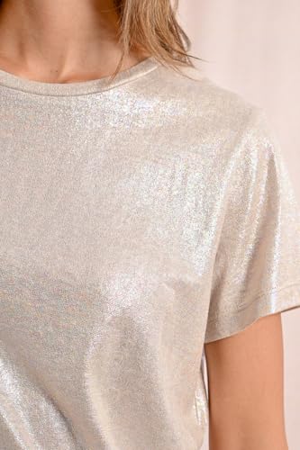 T-SHIRT Donna MOLLY BRACKEN TS103DP BEIGE – vue 4