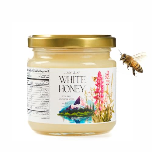 100% Pure Raw Honey Jar No Sugar Added | Kyrgyzstan Honey Non-GMO | Daily Wellness Support (250gr)