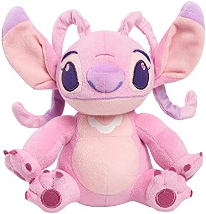 Disney Lilo & Stitch 6-Inch Bean Plush Angel, Stuffed Animal, Alien, by Just Play