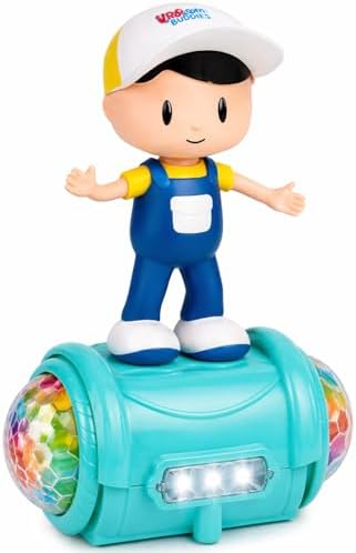 Goyal's 360 Degree Rotating Musical Dancing Fashion Boy Toy Figure with Attractive Multi Color Flashing Lights