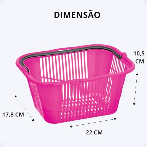 Kit Lavanderia Balde Bacia Cesto Prendedor 3 Uni. Multiuso