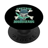 Captain Boomerang Graphic Bumerang Wurfsport Australien PopSockets mit austauschbarem PopGrip