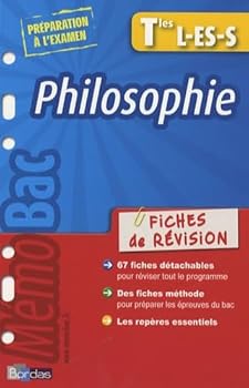 Paperback MEMOBAC FICHES REVISIONS PHILOSOPHIE TERMINALES L ES S [French] Book