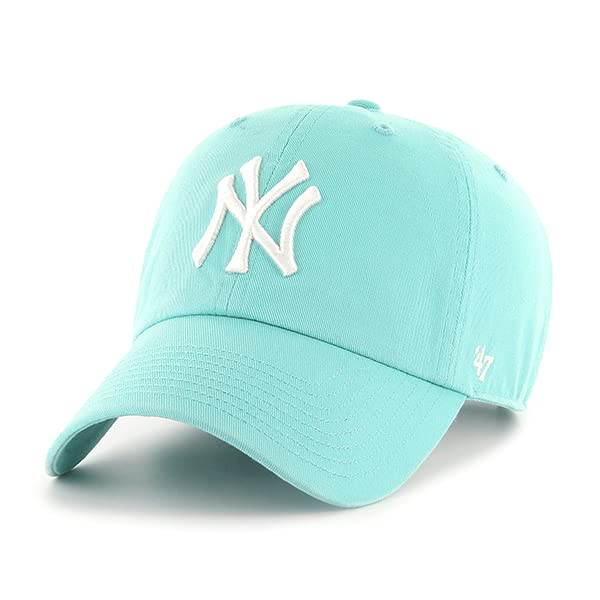 47 New York Yankees - 47 Adjustable Cap - MVP - MLB Storm Cloud - Charcoal, Tiffany Blue, One Size — image 1