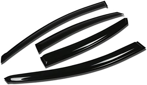 Compatible with Sonata 4pcs Tape-On Window Visor Deflector Rain Guard