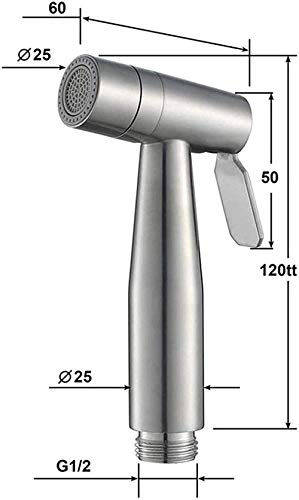 Lance de rinçage bidet en acier inoxydable avec tuyau flexible de cuisine - 3