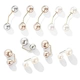 10 Pcs Pearl Brooch,Brooches and Pins for Women Fashion Faux Pearl Brooches Pin Sweater Shawl Clips