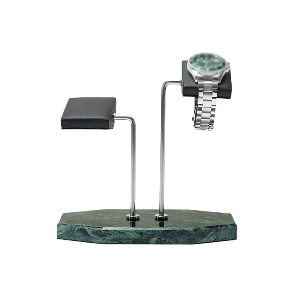 Armadi Organizer for orologi a doppia posizione in marmo leggero di lusso in acciaio inossidabile | Vassoio creativo for orologi da esposizione