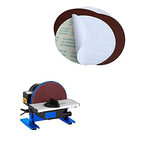 Leopard Twin-60 Grit 12 Inches Psa Self Adhesive Stickyback Sanding Discs.premium Industrial Aluminum Oxide Psa Stick-On Sanding Discs For Stationary Sanders (6 Pack) , 300Mm #TOP4