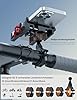 Tiakia Support de téléphone portable pour vélo et moto - En aluminium - 6 griffes - Rotation à 360° - Installation sans outil - Pour téléphones de 4,5 à 7" - Noir et rouge amélioré #4