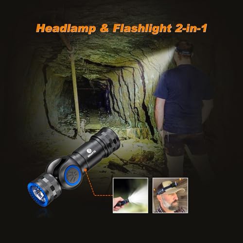 Lampe frontale 520 lumens pour travailler les mains libres