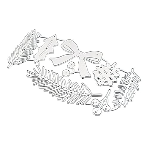 Fustelle in metallo a forma di foglia di Natale