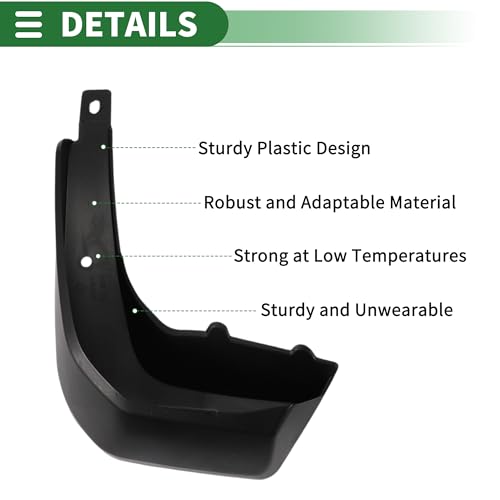 Image of Motoforti Mud Flaps Splash Guards Mud Guards for Honda Fit(Hatchback) 2014-2017 W /Mount Accessories