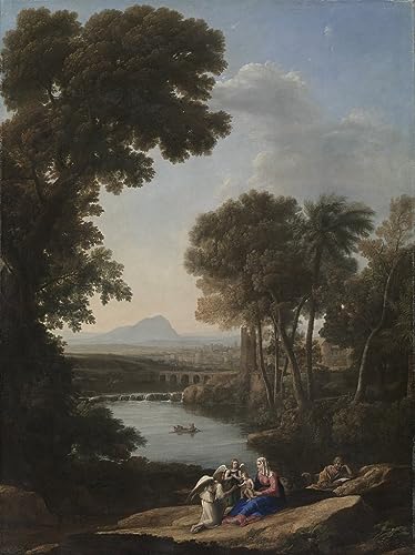 Portrait tableaux toile Claude Lorrain peinture décorative 60x90