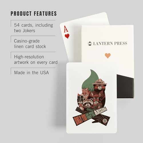 Lantern Press Naipes Poker Smokey Bear y Criaturas miniatura 3