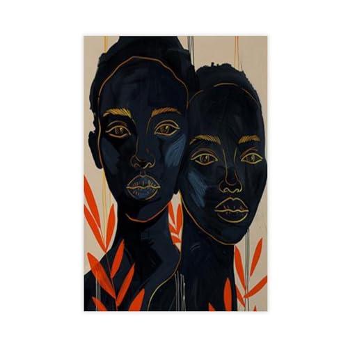 Poster africain deco murale salon chambre grande toile double face 61x91